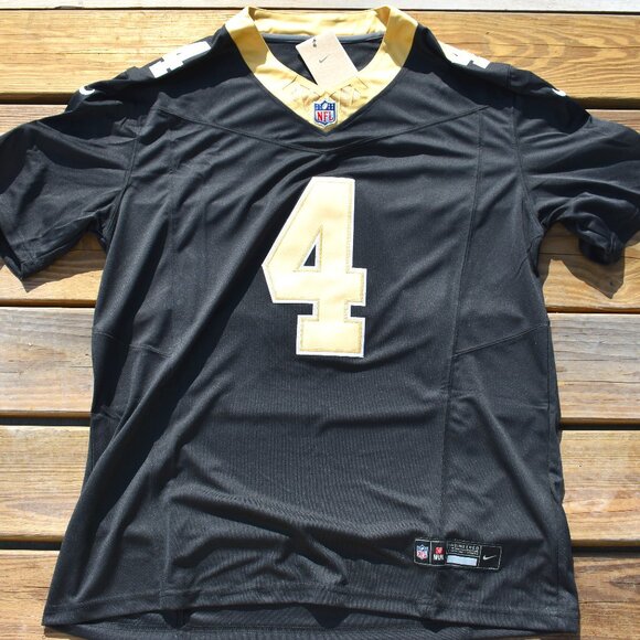New! Derek Carr New Orleans Saints Black Football Jersey Adult Men's Size XL - Picture 2 of 2
